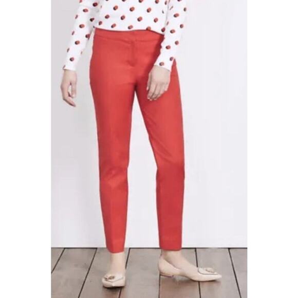 Boden Pants - Boden Burnt Red Richmond Stretch Straight Leg 7/8 Pants, sz 8R
